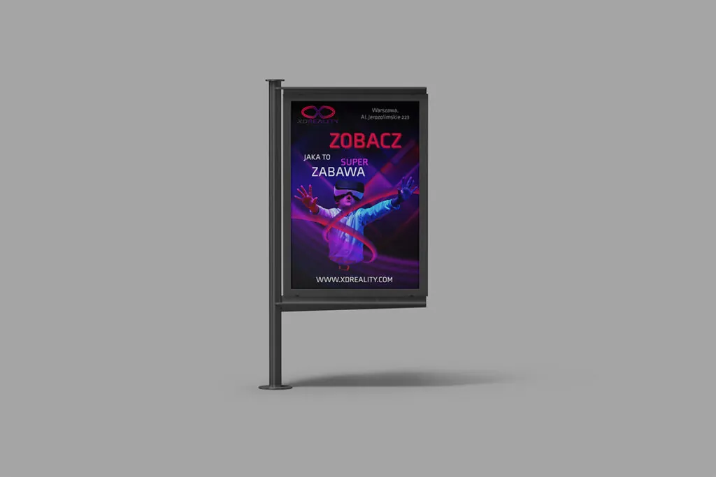 Efektowny citylight dla firmy VR - Grafik Reklamowy Wrocław
