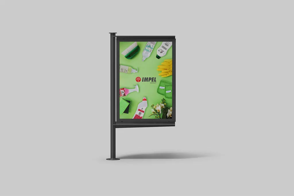 Zielony plakat typu citylight - Grafika Reklamowa Wrocław