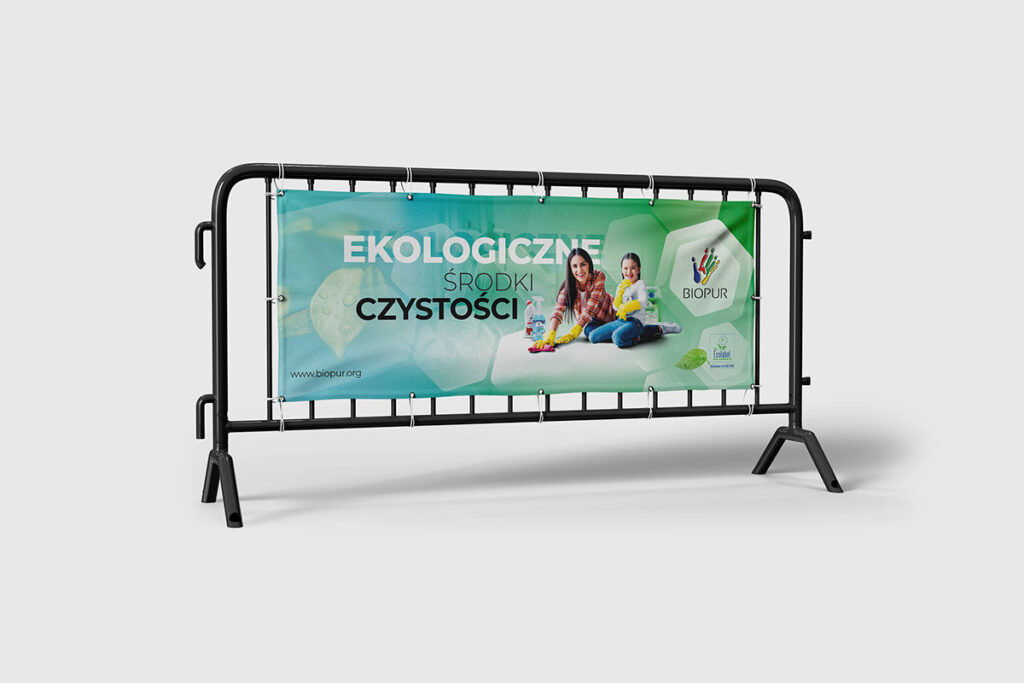 Baner reklamowy eklogiczne środki czystości - Projektowanie Graficzne Wrocław