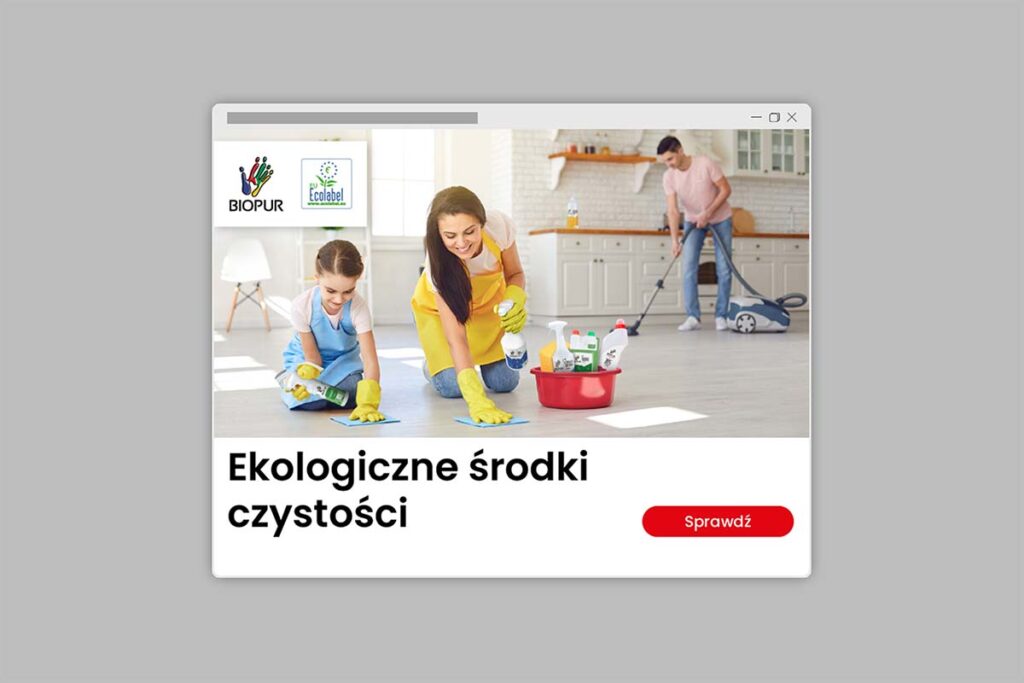 Baner na stronę internetową ekologicznych środków czystkości - Grafik Wrocław