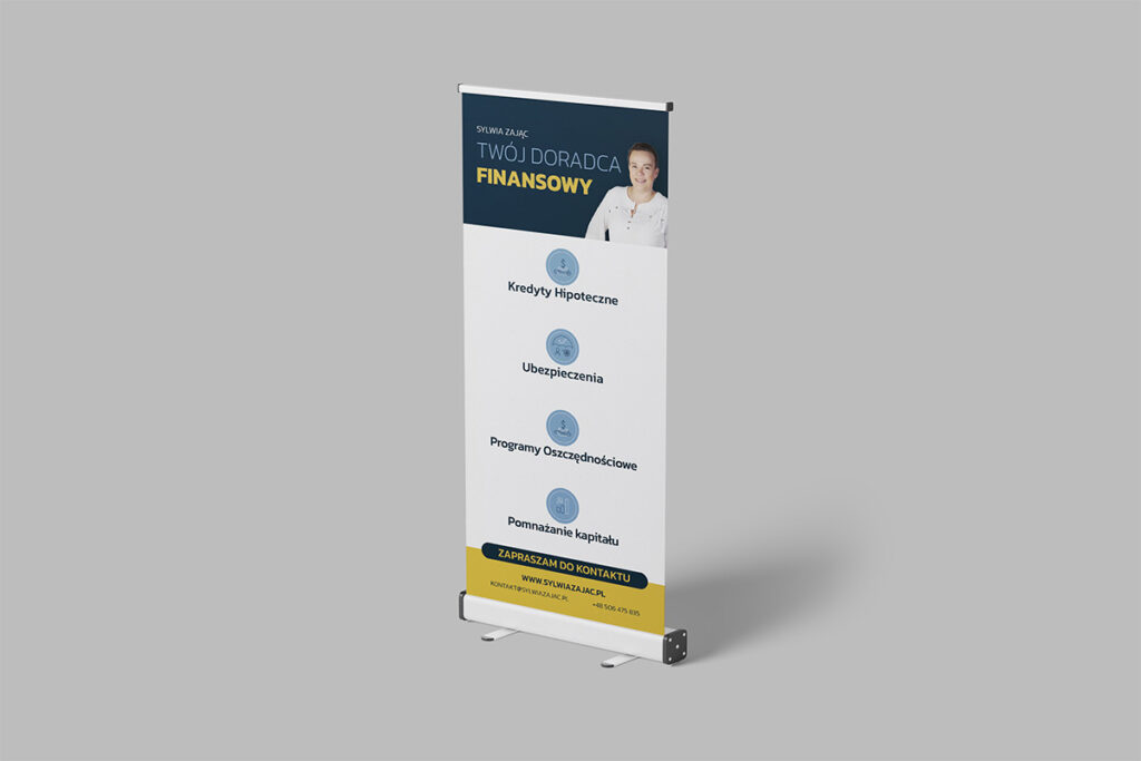 Prostu rollup dla doradcy finansowego - Grafik Wrocław