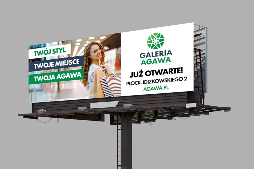 Projekt billboardu dla galerii handlowej