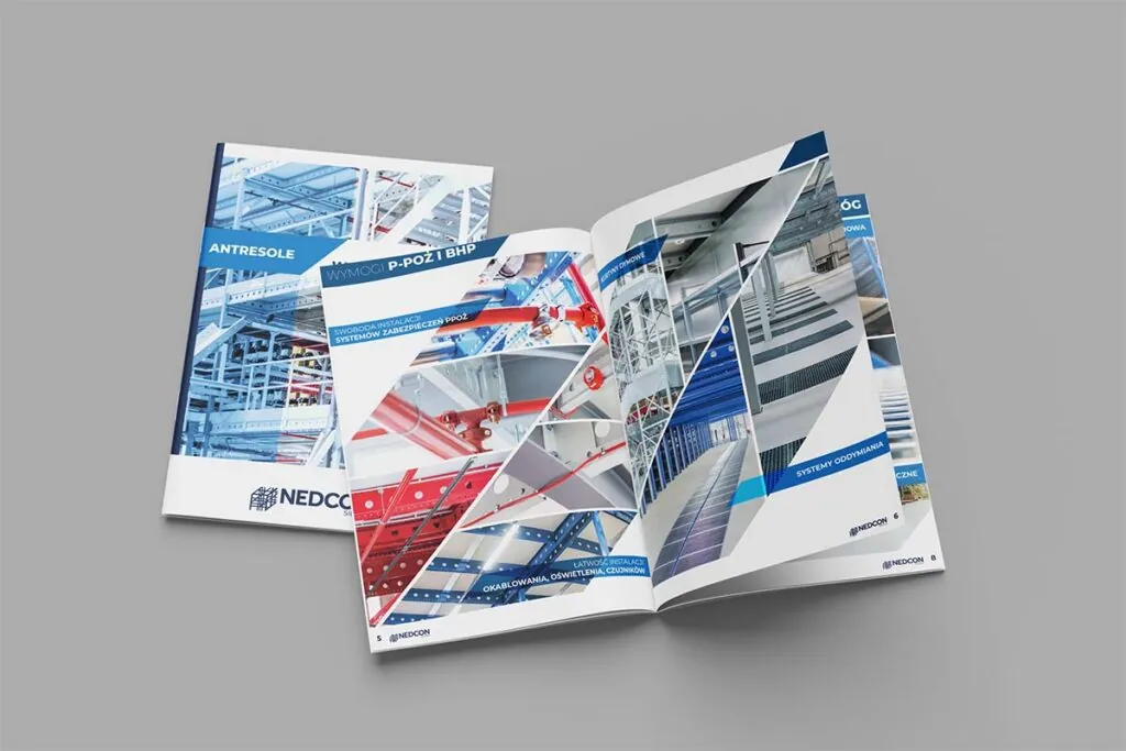 Katalog produktowy antresole regałowe - Grafik Wrocław