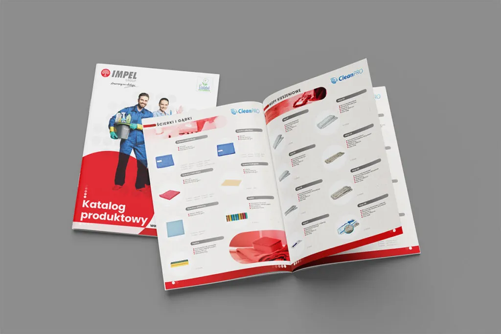 Katalog produktowy firma sprzątająca - Grafika Wrocław