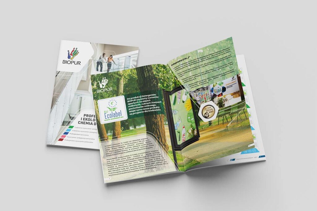 Katalog firmowy chemia sprzątająca - Grafika Wrocław