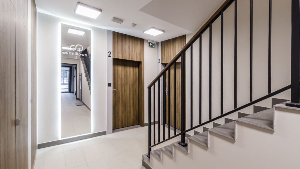 Nowoczesna elewacja budynku mieszkalnego – Fotografia Architektury Wrocław