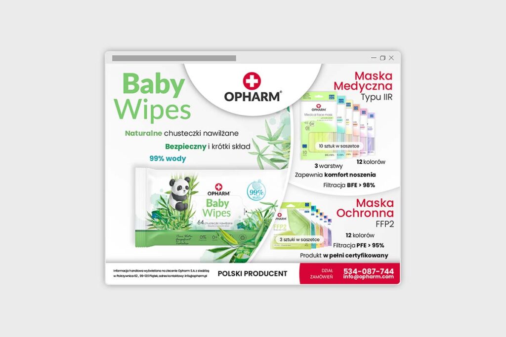 Projekt grafiki digital dla firmy medycznej - Grafika Reklamowa Wrocław