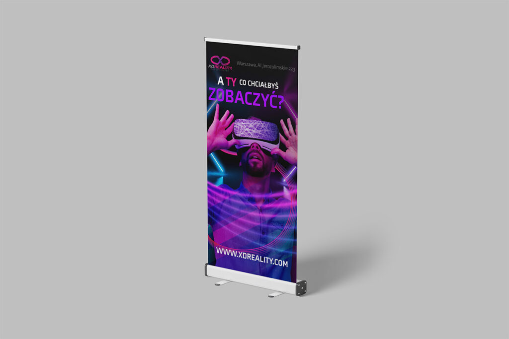 Rollup firma rozrywkowa VR - Grafik Wrocław