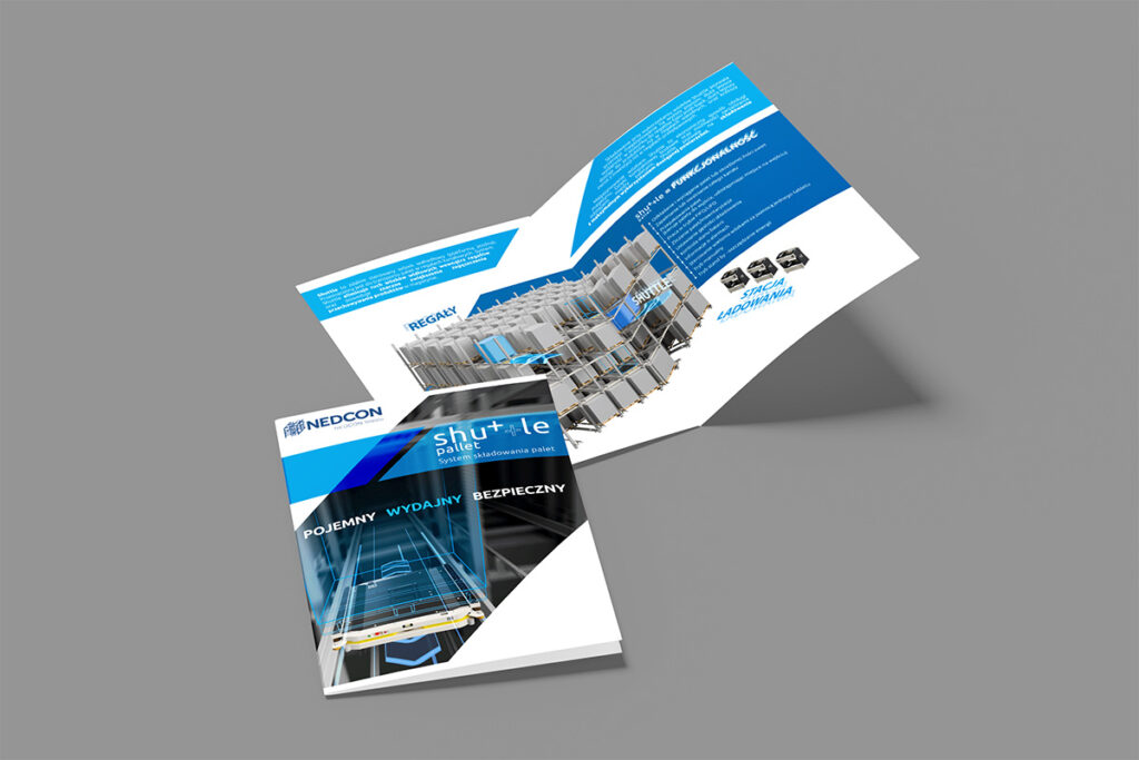 Broszura system składowania palet - Grafik Komputerowy Wrocław