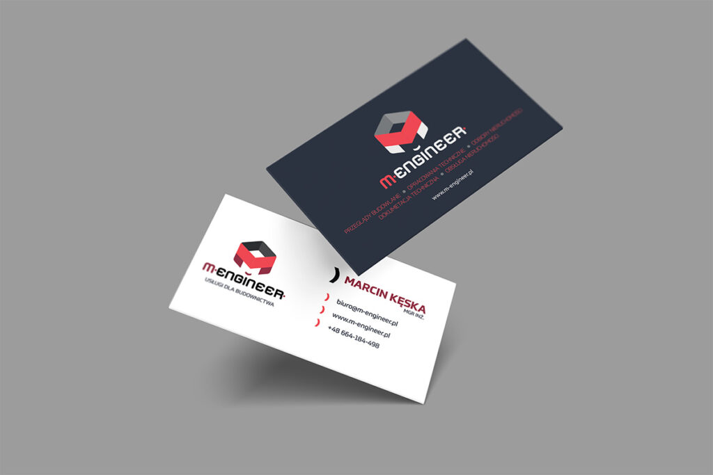 Wizytówka dla firmy inżynieryjnej - Grafika Reklamowa Wrocław