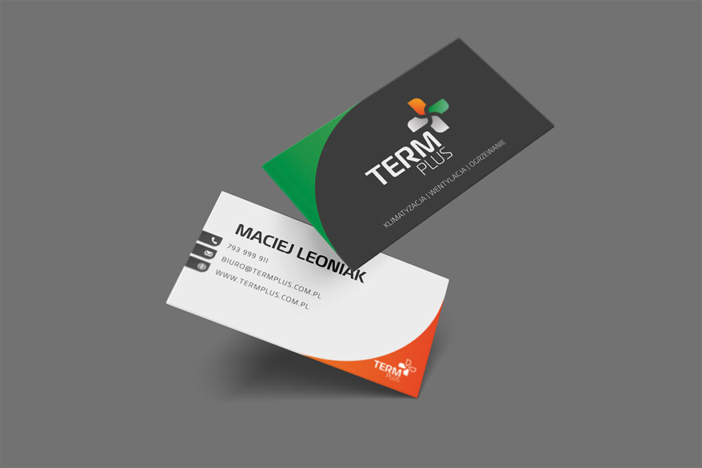 Wizytówka firmowa klimatyzacja - Grafika Reklamowa Wrocław