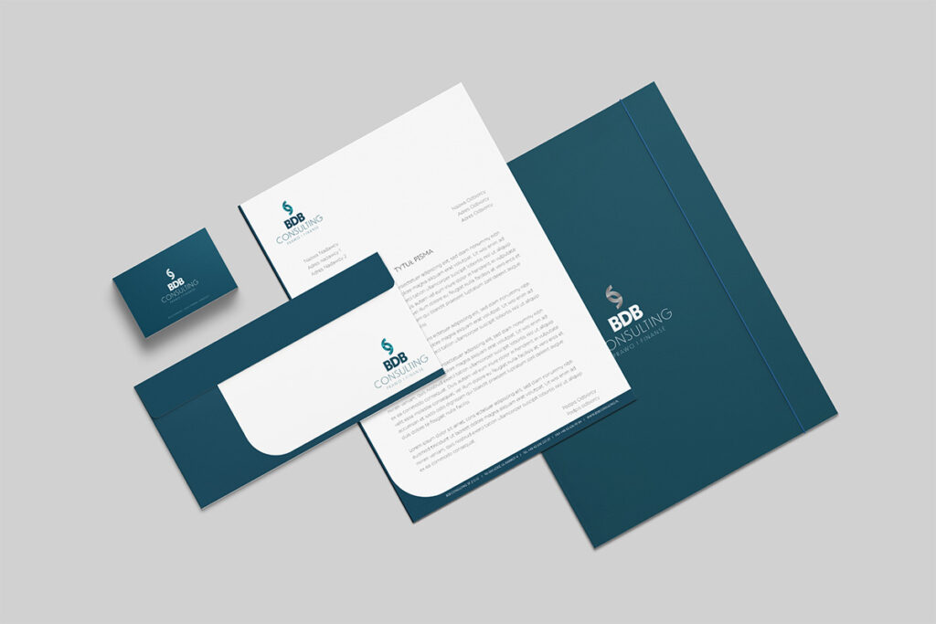 Nowoczesna identyfikacja wizualna dla firmy consultingowej - Projektowanie Logo Wrocław