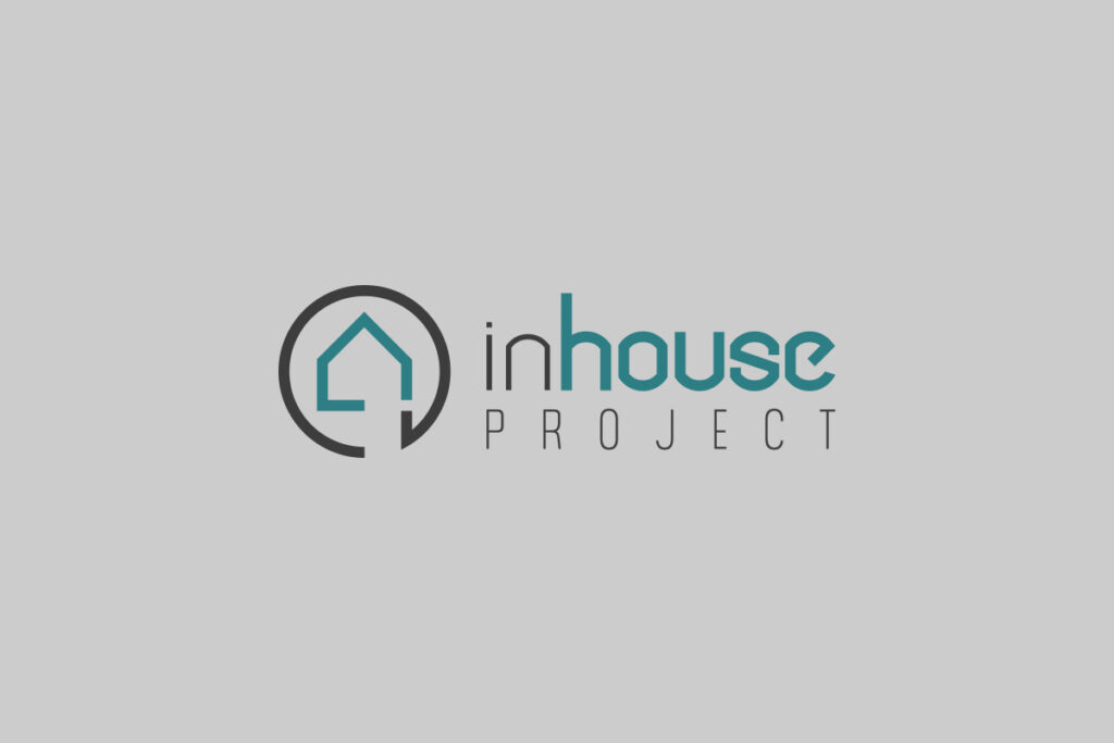 Grafitowo miętowe logo dla biura nieruchomości - Projektowanie Logo Wrocław