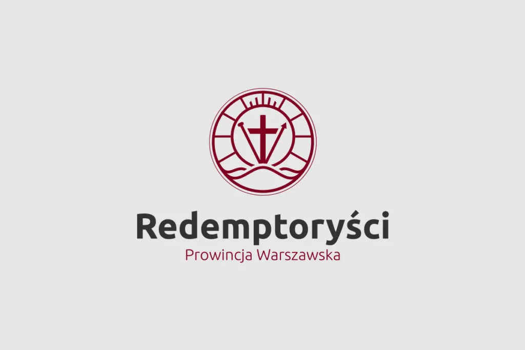 Burgundowe logo dla zakonu kościelnego - Projektowanie Logo Wrocław
