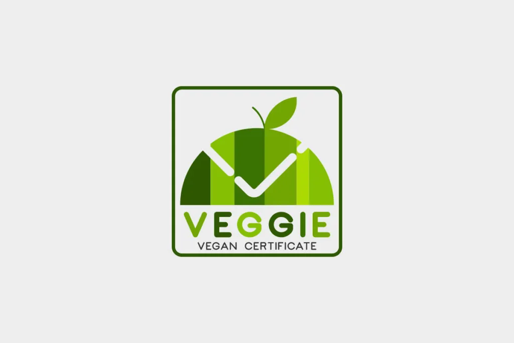 Zielone logo dla certyfikatu wegańskiego - Projektowanie Logo Wrocław